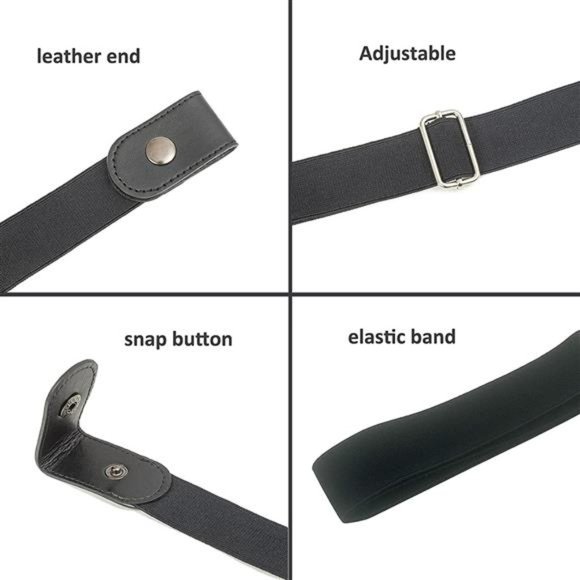 MSTOKIN No Buckle Stretch Belt Invisible Elastic Buckleless belts for Jeans main image 7